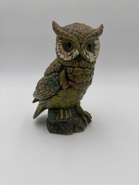 Vintage E.O. Brody Co. Ceramic Green Owl